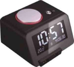  FM radio Hotel Alarm Clock Wireless Music Player With 2 USB Charging Ports Manufactures