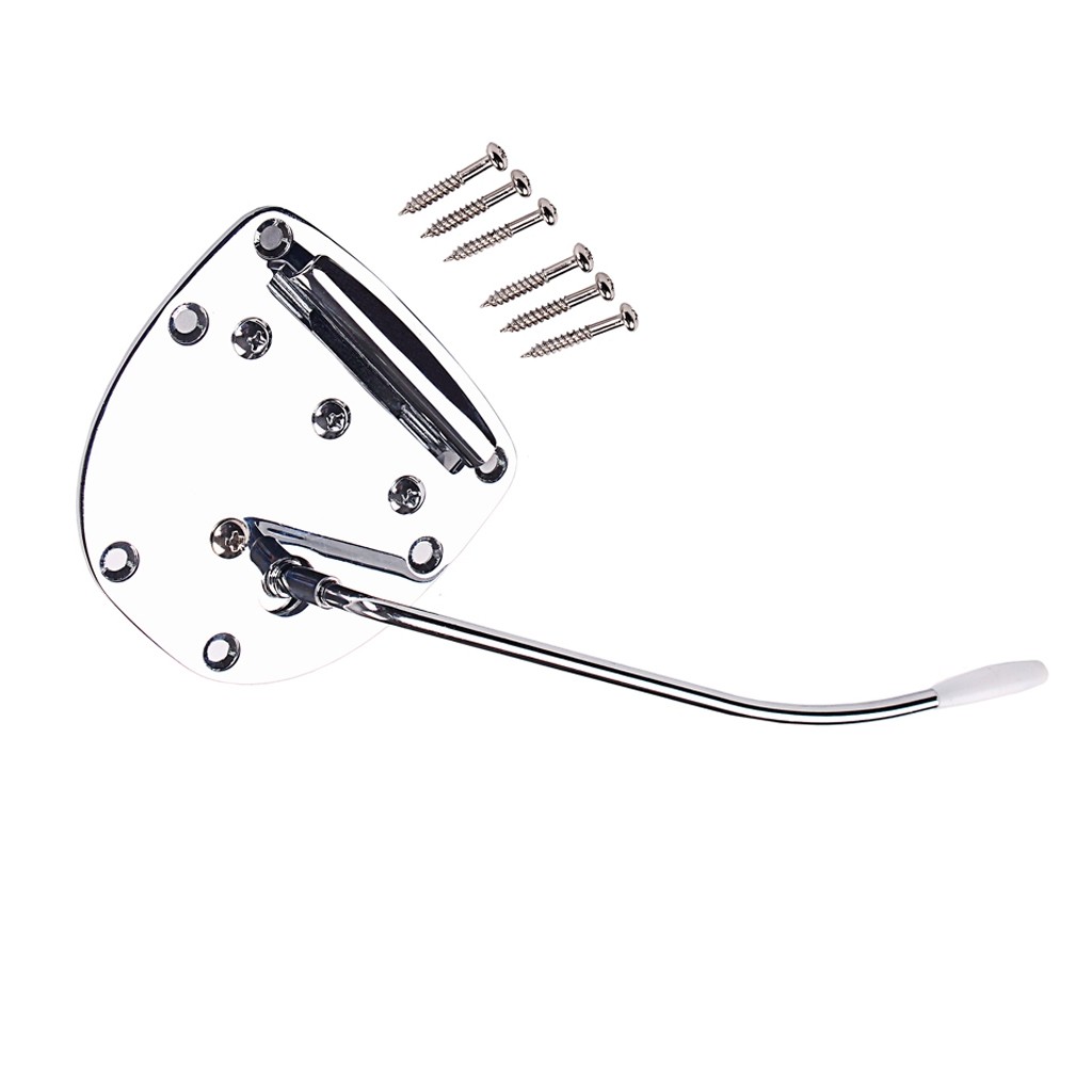 Chrome Guitar Tremolo Bridge Tailpiece For Mustang Jazzmaster Guitar Repaclement Guitar Bridge