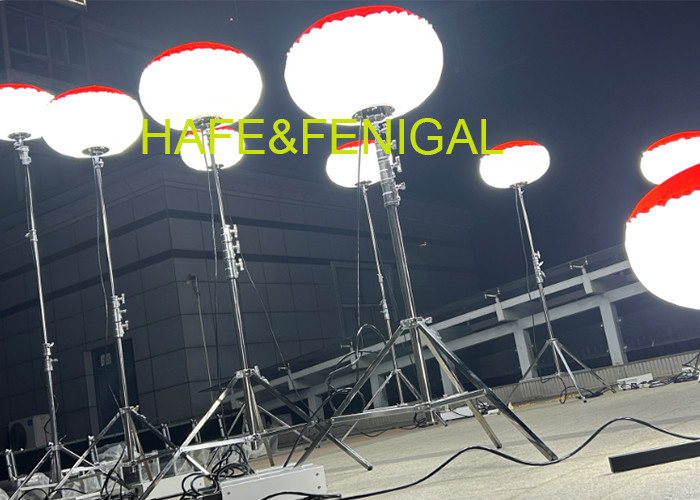 600w Led Safety Balloon Light Tower For Road And Building Repairs Lighting