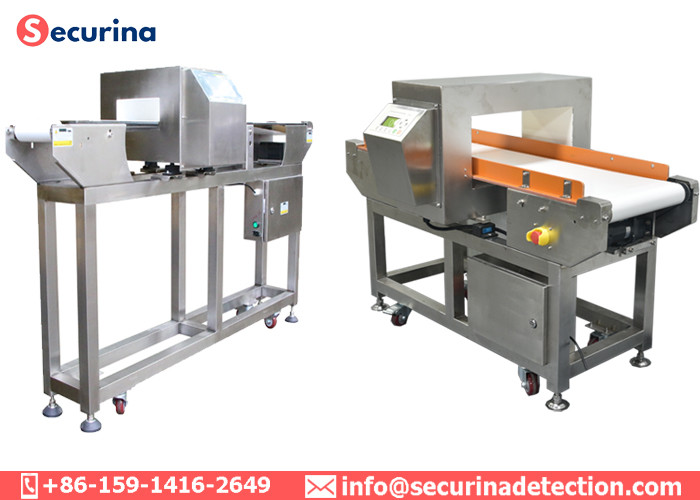 LCD Screen Operation Conveyor Food Grade Metal Detectors Detecting All Metals