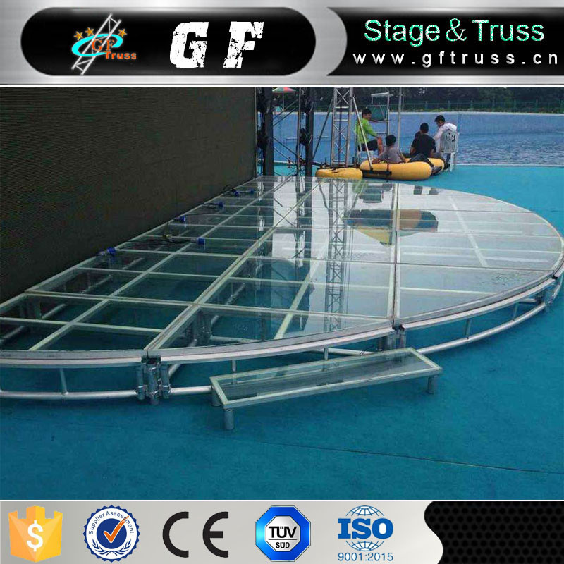 Customized 0.6M Adjustable Height Aluminum Stage Platform For Exhibition