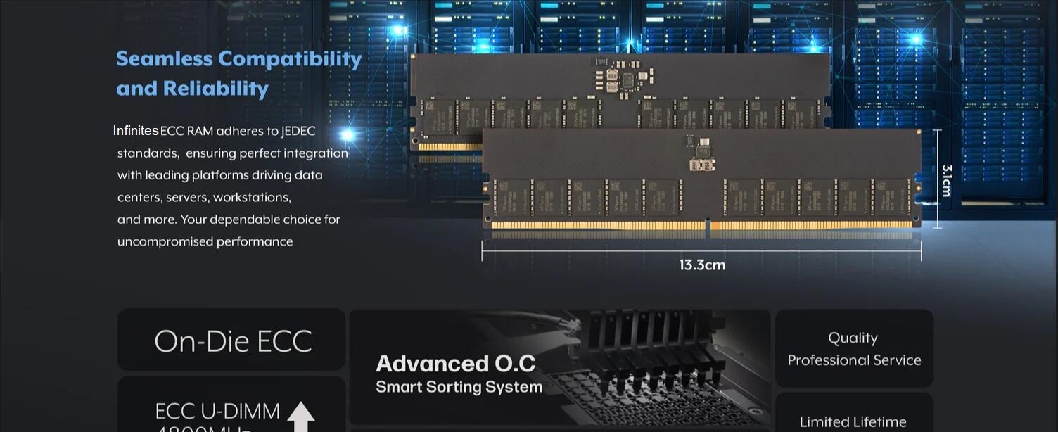 Non ECC 32GB 5600MHz DDR5 Memory Module U-DIMM For Dektop Computer