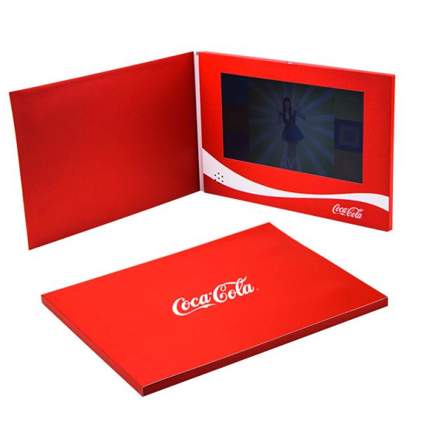 7 inch Touch screen video brochure player,advertising player video card,video