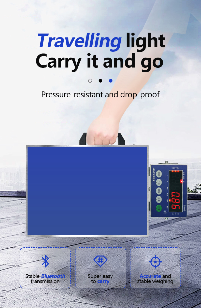 100KG Small Bluetooth Industrial Weighing Scale with ABS and Stainless Steel Platform