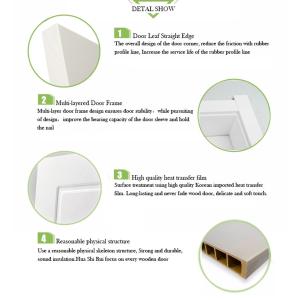 ISO9001 Certified WPC Interior Door with Mortise Lock and Cylinder Lock Options