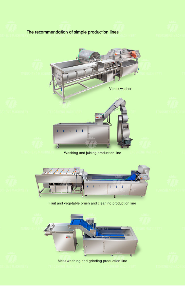 250KG The manufacturer provides a reversible air dryer for fruit ozone disinfection and fruit washing machine
