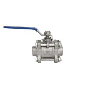  3PC Full Port Thread Ball Valve with Industrial Usage and Thread Connection Form Manufactures
