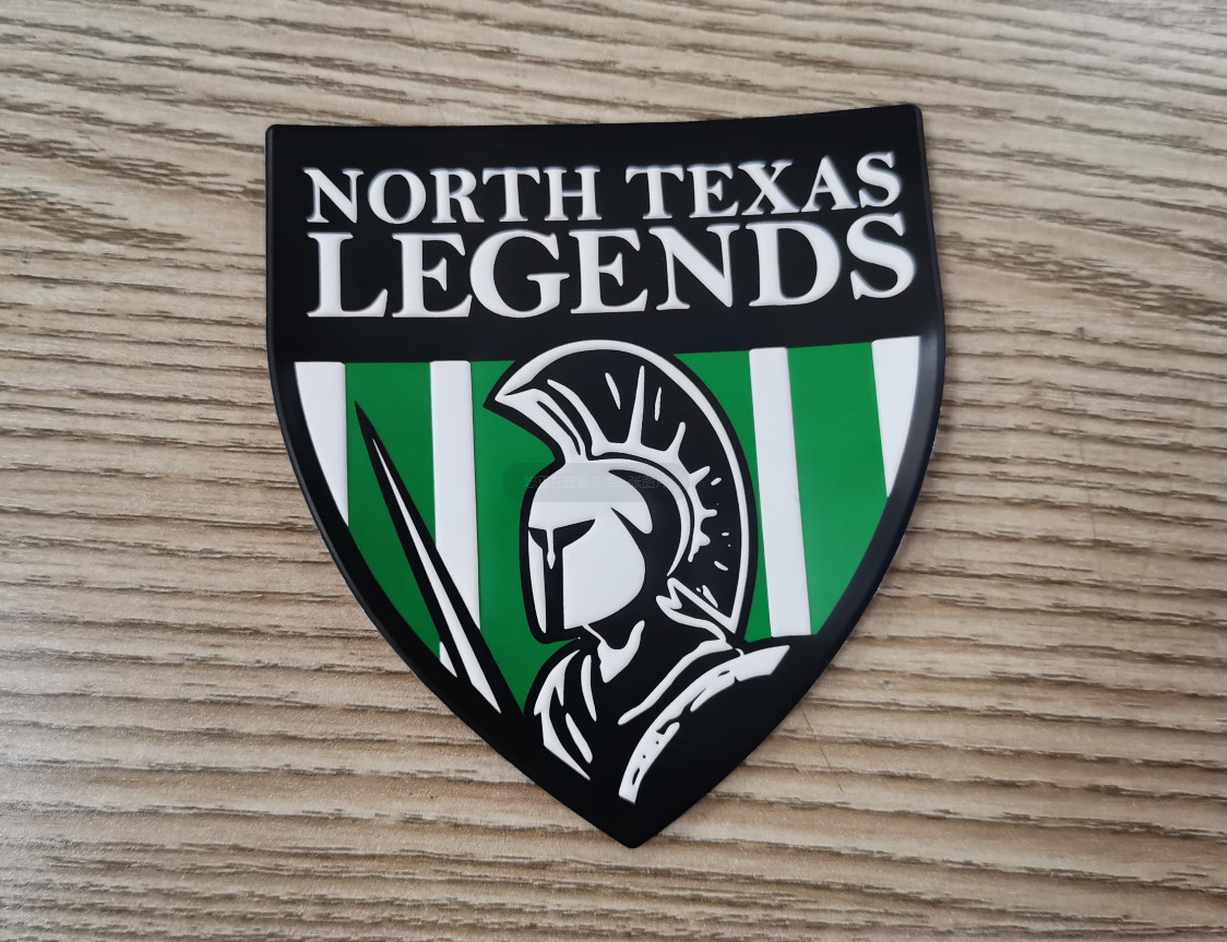 3D TPU Logo Raised Heat Transfer Patches Iron On Label For Garment