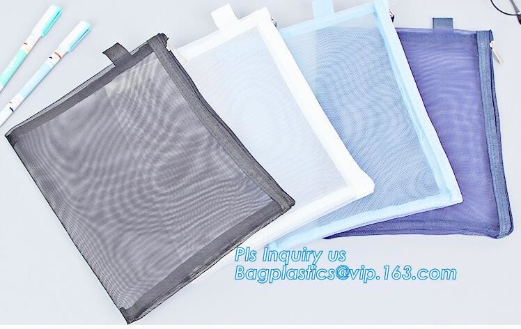 Slider zipper Clear pvc bag for package Vinyl transparent pvc bag cosmetic packing, bottom gusset slider Zip lockkk printed