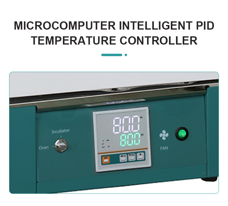 70-100 Liters Single Door Incubator with Stainless Steel Heater and Temperature Control