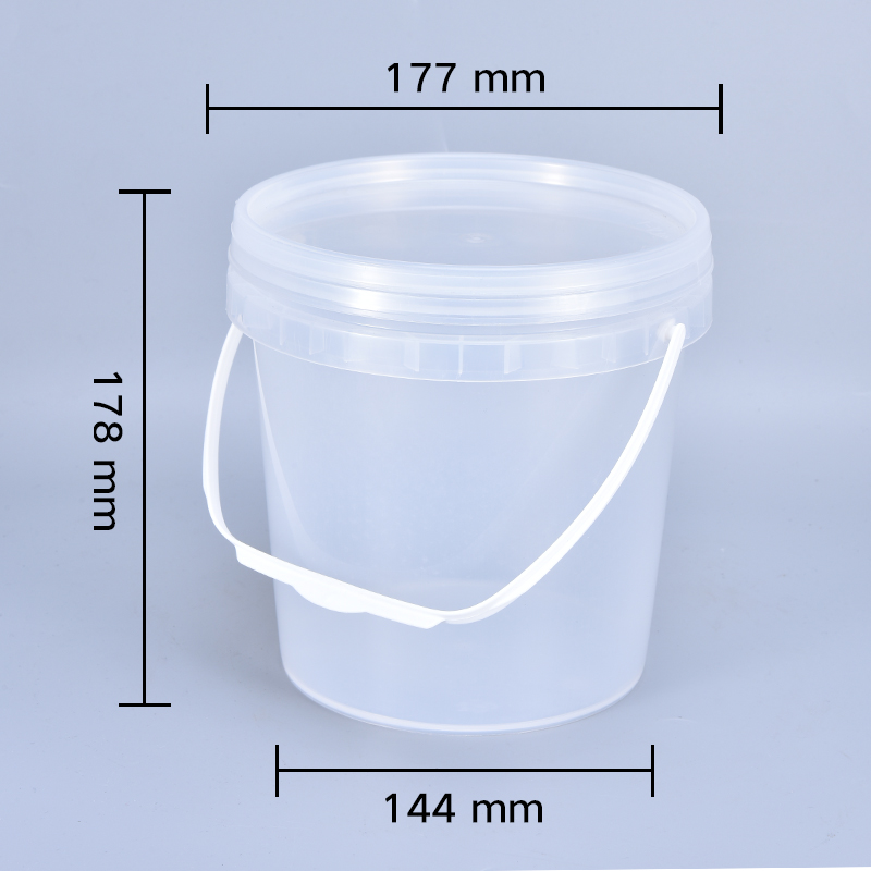 Round Plastic Bucket 500ml for Candy Popcorn Cookie Storage