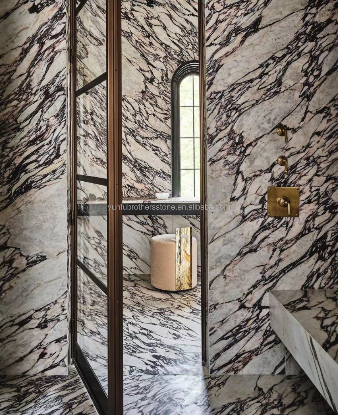 Modern Calacatta Viola Marble Vanity Sink for Big Slab Kitchen Countertops and Sinks