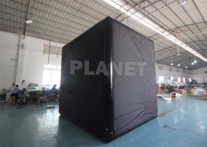 Indoor Sport PVC Air Sealed Black Inflatable Screen Golf Simulator Tent