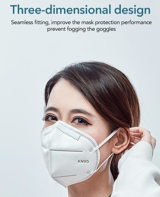 Ant Virus KN95 Face Mask Surgical Disposable 3 Ply Dust Mask Anti Static
