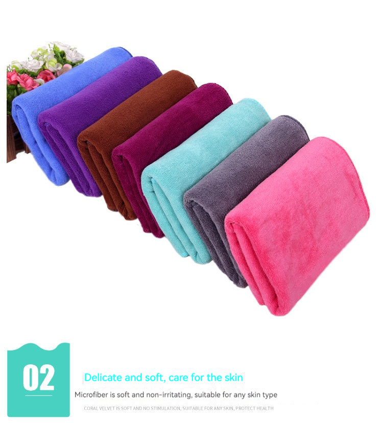 Customized Fiber Towel for Beauty Salon Hair Dryer and Domestic Cleaning Applications