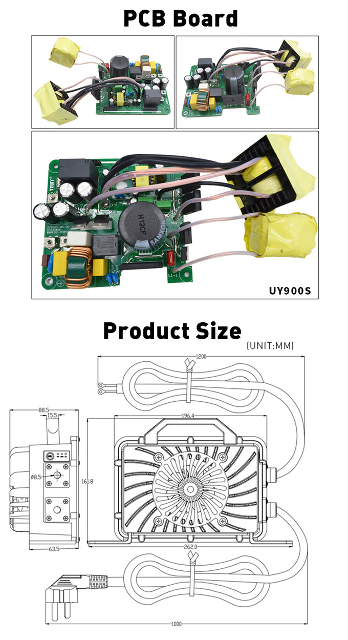 10A 72V 20S 21S CANbus Battery Charger For Motorcycle Smart Automatic