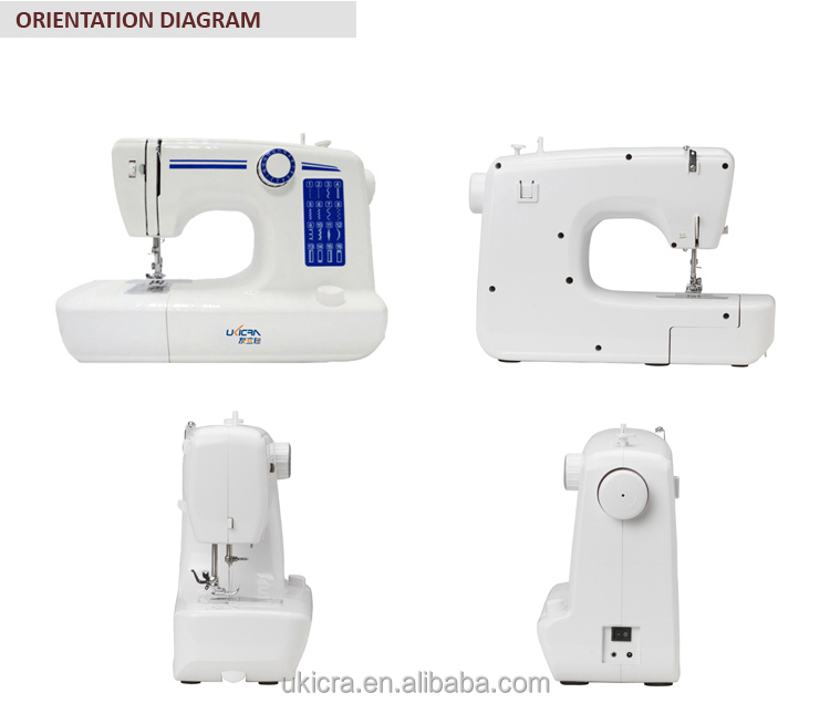 Sturdy Construction and Easy to Operate UFR-611 Household Sewing Machine with 18W