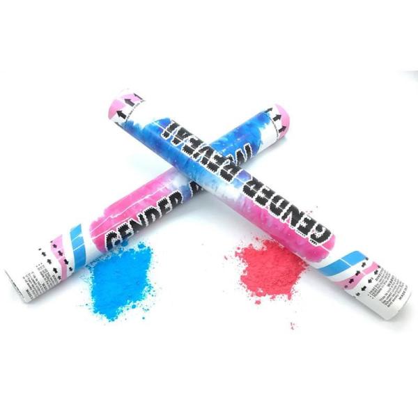 Handheld Baby Shower Gender Reveal Smoke Confetti Powder Cannon Biodegradable