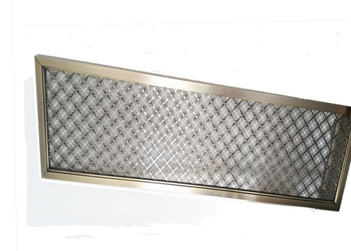 Frame Design SS Architectural Wire Mesh Space Partiton With Antique Finished