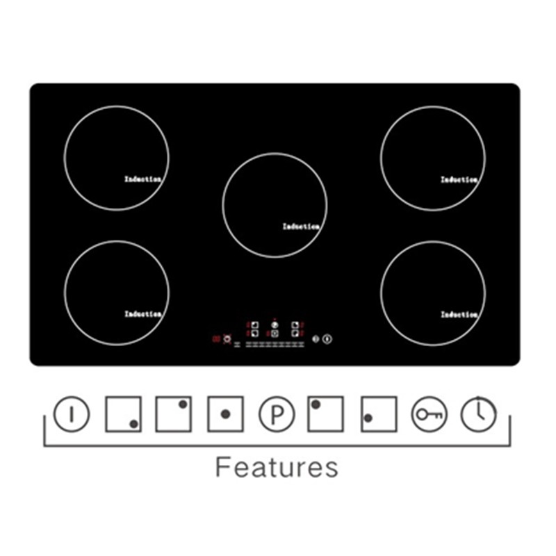 9200W Magnetic 9.5kg Five Ring Electric Induction Hobs