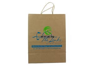  Custom Retail Craft Brown Paper Bags , Packaging Kraft Shopping Bags With Handle Manufactures