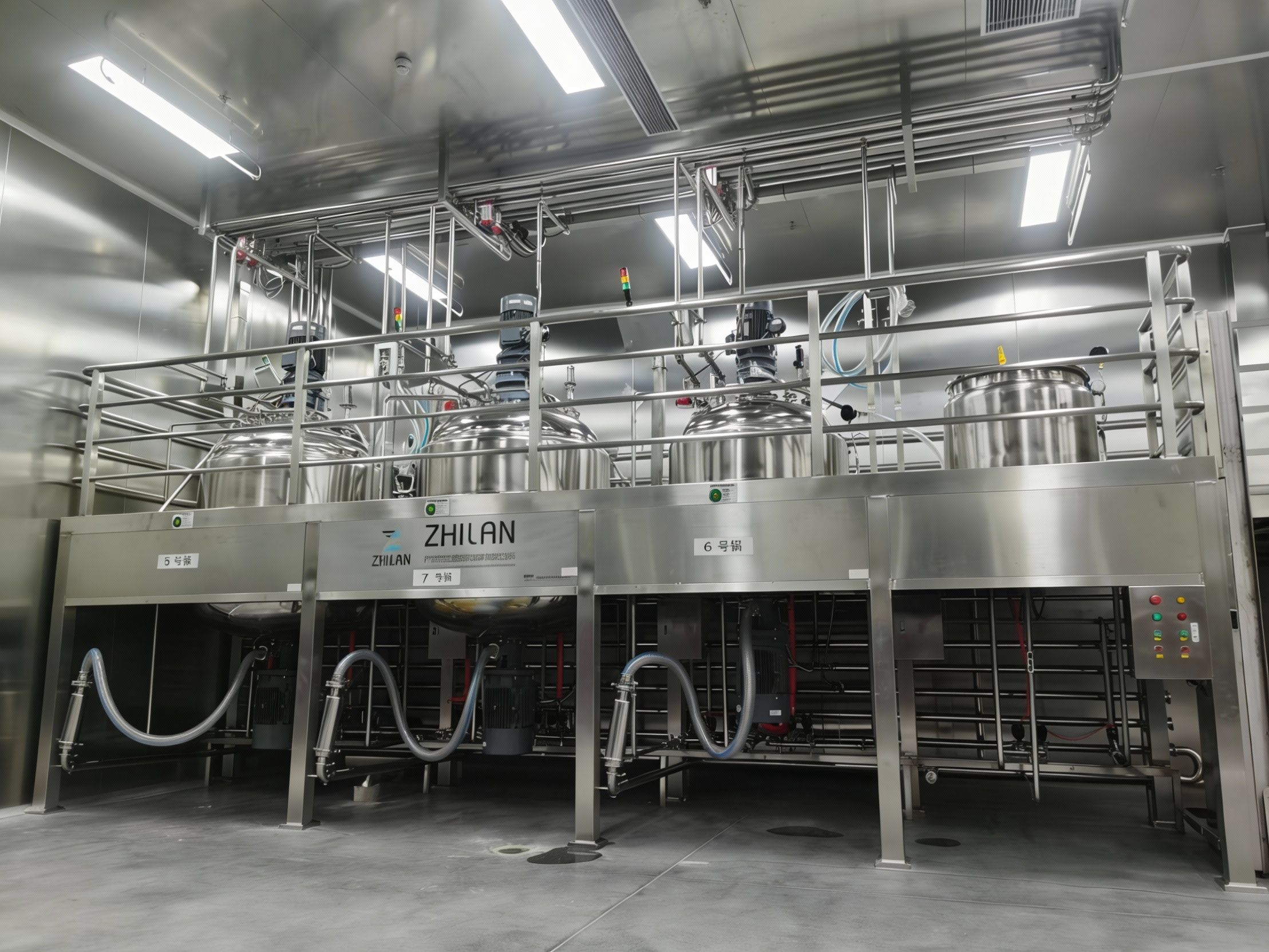Automatic Laundry Liquid Detergent Production Line with PLC Control