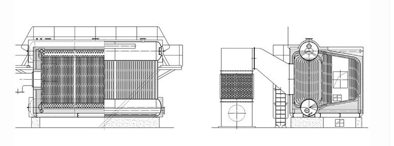 Three Pass Lpg Hot Water Boiler , Natural Gas Hot Water Furnace High Precision