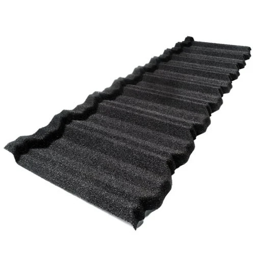 0.45mm Classic Tile Bevel Edge Metal Tile Colorful Stone Coated AZ150 Aluzinc Tile