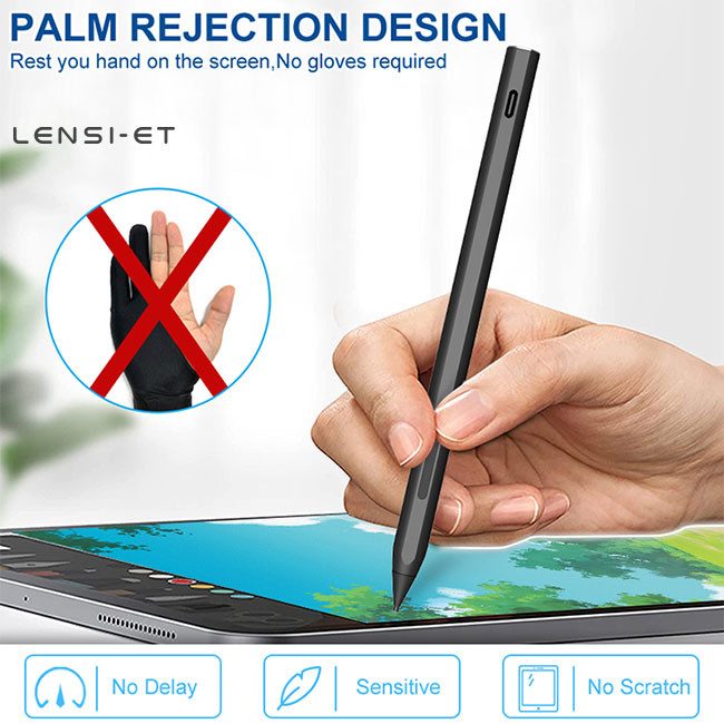 4096 Levels Charging Stylus Pen Write Draw Note Doodle Touch Sensitive Pen