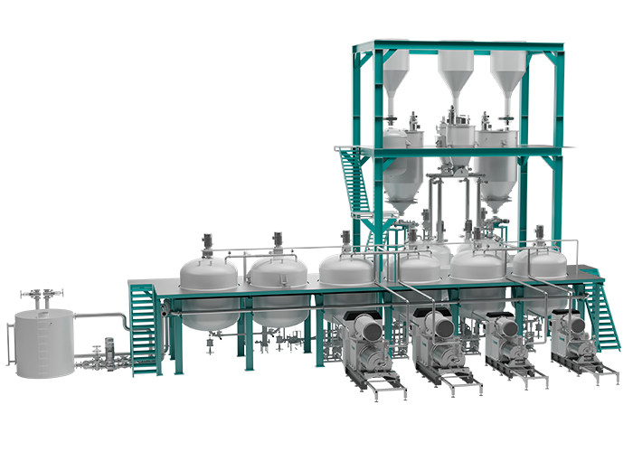 External Circulation Cooling NMM Large Flow Bead Mill 1000KG 22KW
