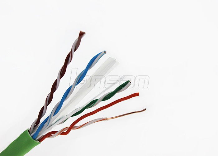 Communication 4 Pair Lan Cable , 0.57mm CCA Category 6 UTP Cable 305 M/Roll