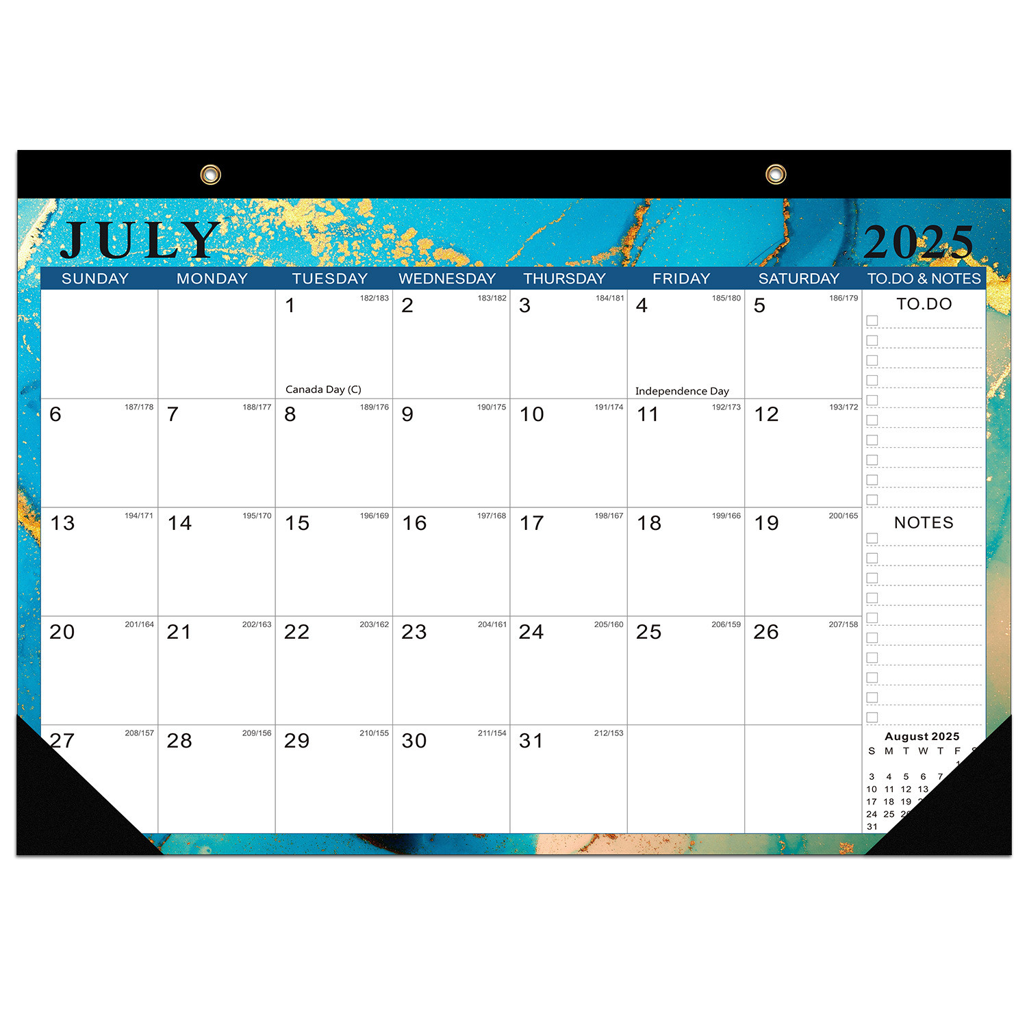 December End Month Custom Wall Calendar with Glossy Paper Type and Full Color Printing