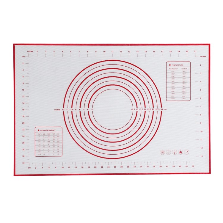 Extra Large Silicone Baking Mat for Pastry Rolling with Measurements Chef Special Pizza,Breads,Lasagna