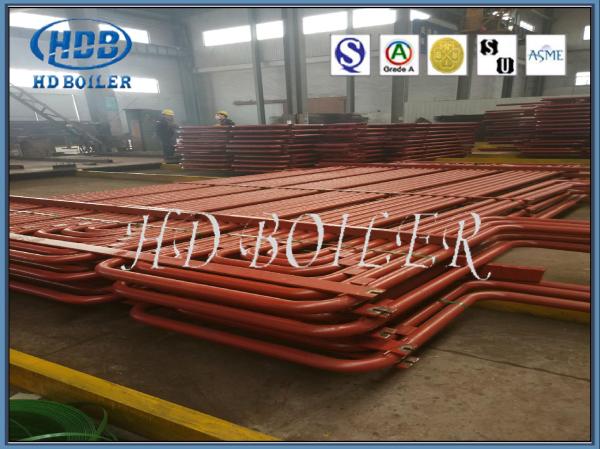 Energy Saving Steel Water Economizer Heat Exchanger Tubes Painted Surface