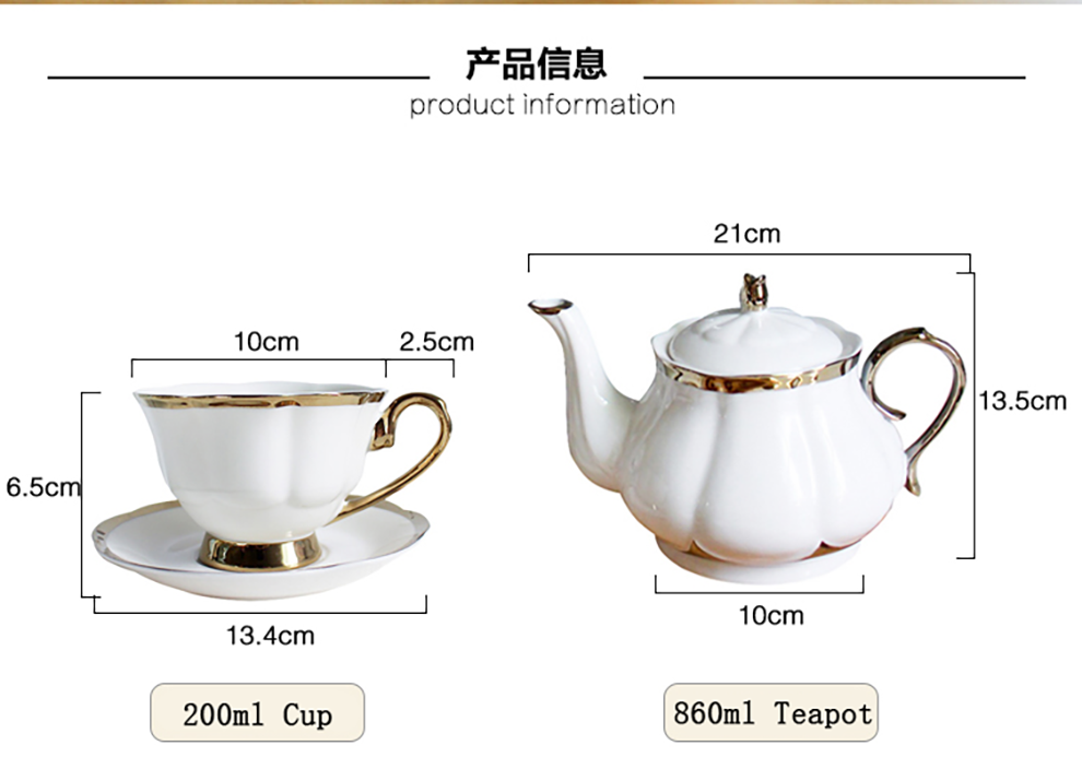 200ML Ceramic Type Porcelain Cup And Saucer Plate Tea Perfect For Mom On Mother'S Day