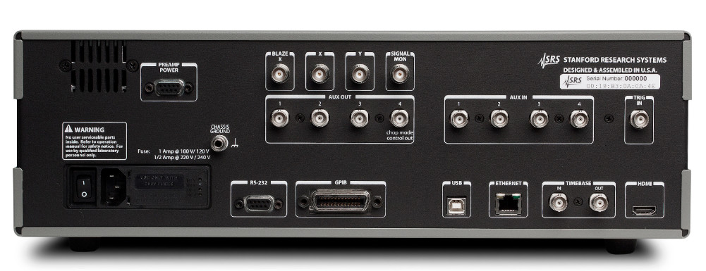 1 mHz to 500 kHz Frequency Range SR860 Lock-In Amplifier with RS-232 Interfaces and Design by SRS Stanford Research Systems