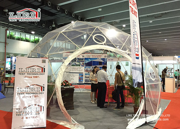 9.5m Aluminum Outdoor Geodesic Dome Tents with Clear PVC Roof Cover For High End Party