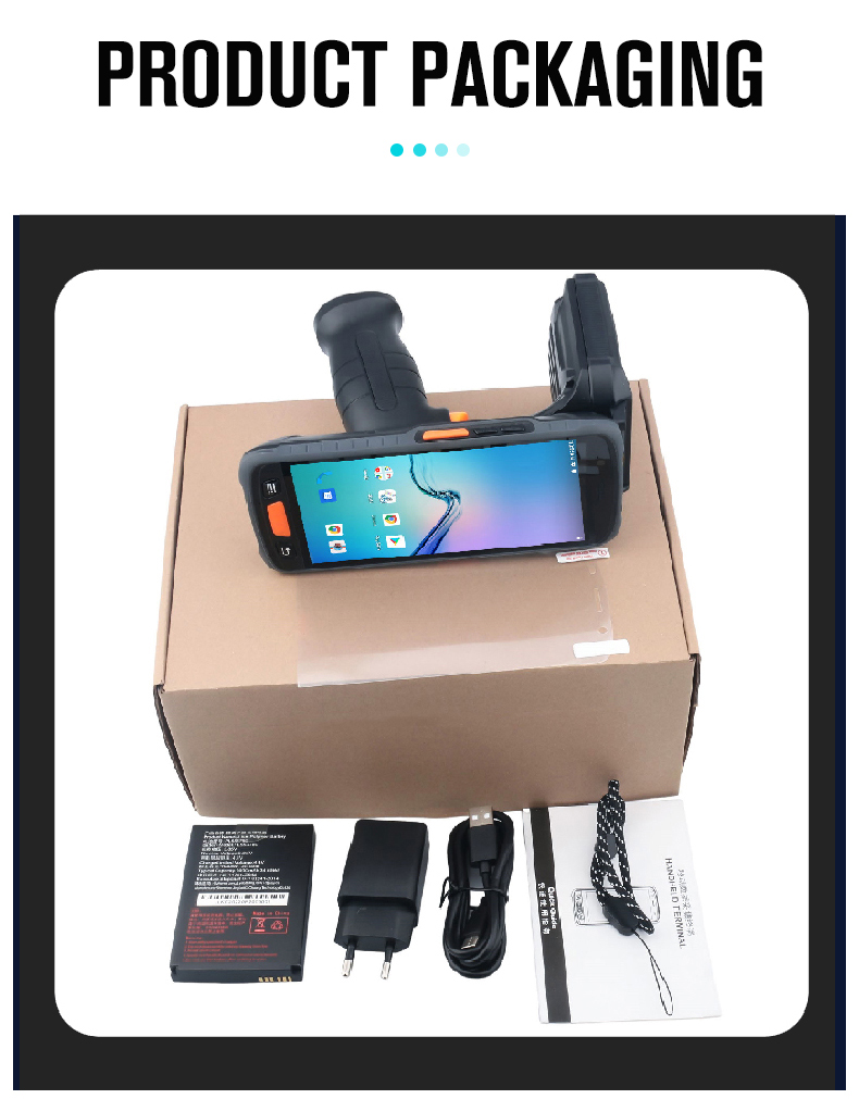 RFID NFC 13.56MHZ Handheld PDA Computer with 13MP Rear Camera and Barcode Scanner