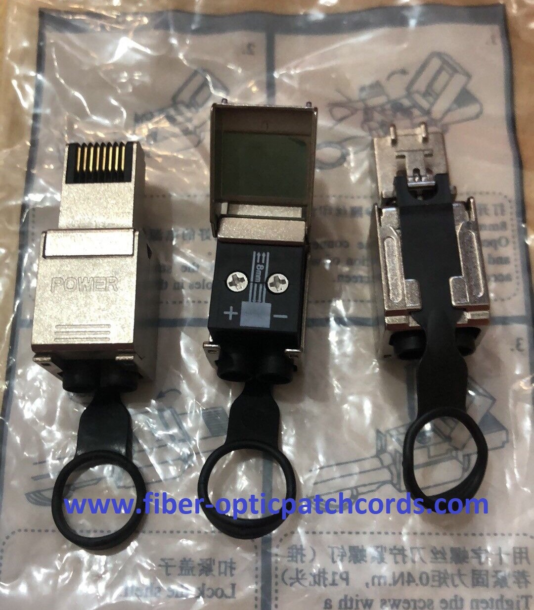ZTE 5G Fiber Optic Cable Connectors Power Connector With RJ45 Connector