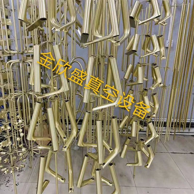 High Efficiency Energy Saving Titanium PVD Vacuum Coating Machine For Rainbow Golden Rose Gold Gray Color