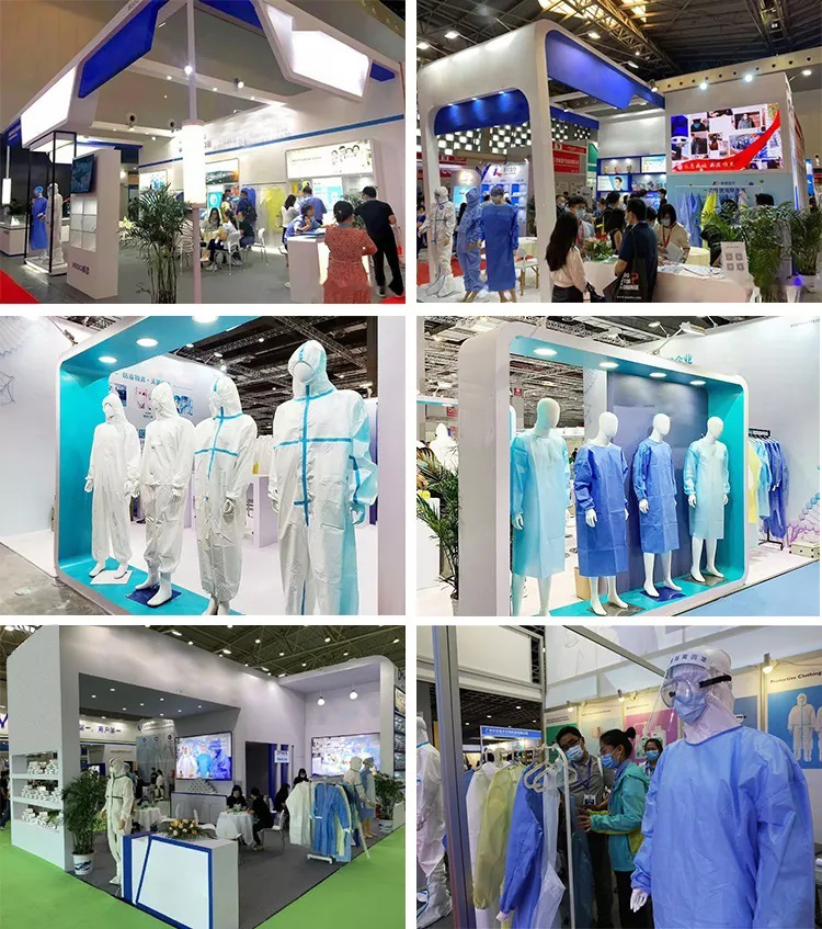 CE Type 5 6 Waterproof Medical Gown PPE Isolation Gown Disposable Protection Clothing