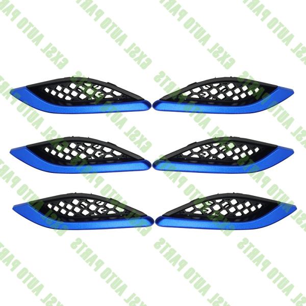 For Maserati Ghibli Blue Left Right Side Fender Air Outlet Vent Cover Strip Kit