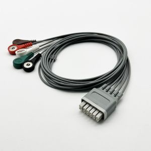 Mindray TM60 / 80 ECG Telemetry Lead Wires EY6511B Grey TPU 0.9m