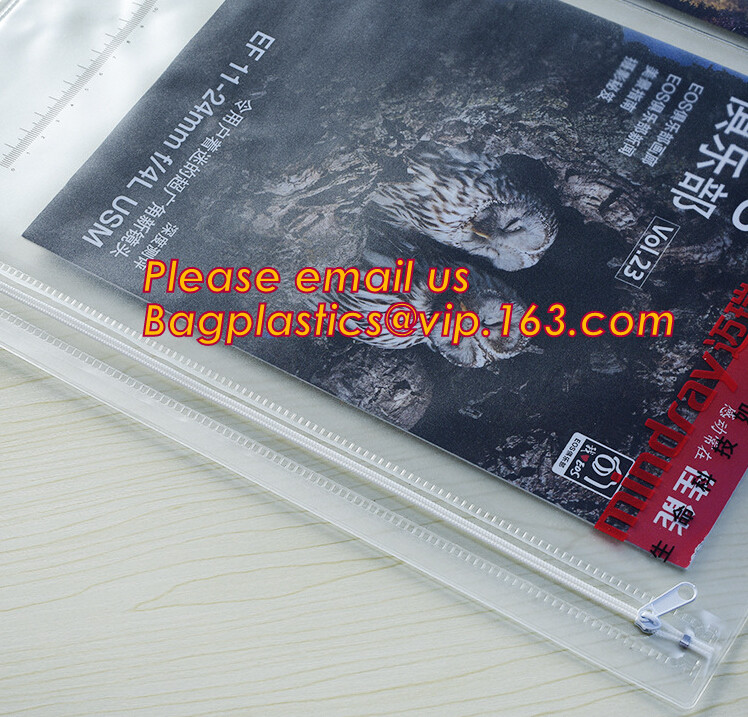 pvc Zip lockkk document file bag,Three-dimensional PVC Document Bag File Zipper Bag with Front Label Pocket bagplastics pac