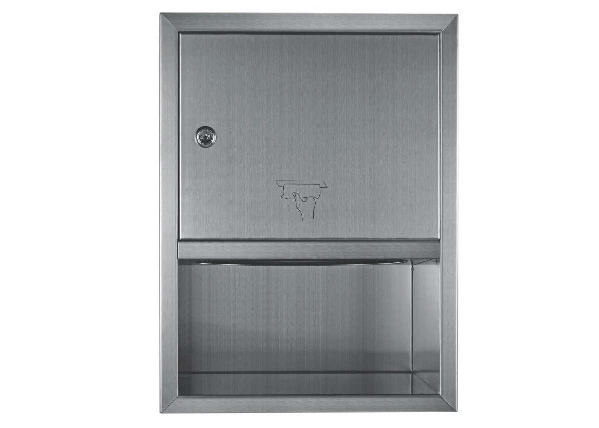 Stainless steel 304 Toilet roll paper Towel Holder Paper Tissue Dispenser without trash bin Hotel indoor