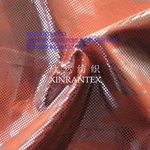 F6046 np micro moss fabric silver foil finishing for jacket shell