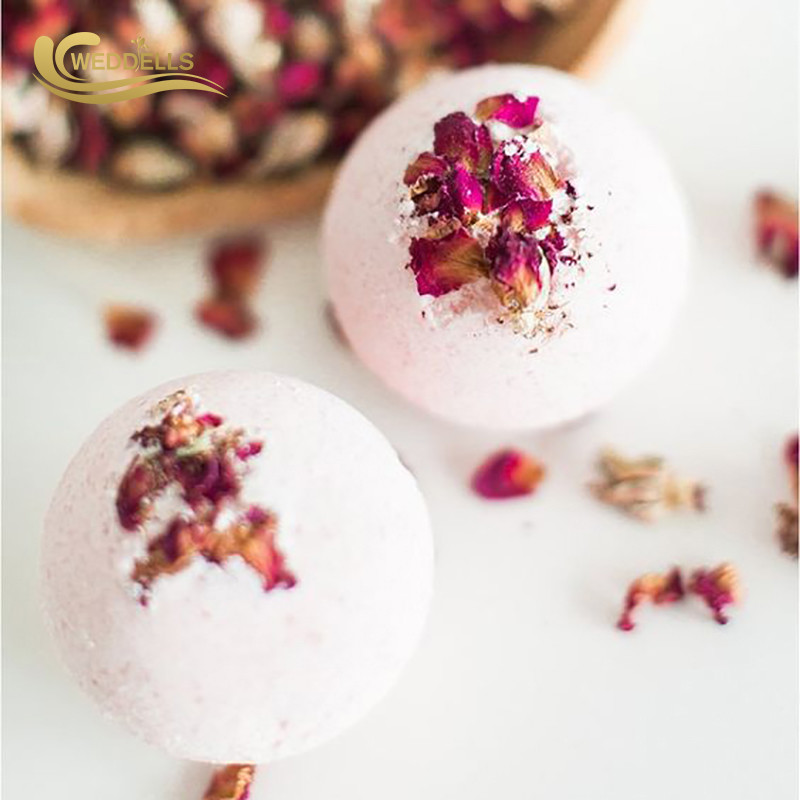 Single Color Dried Flower Bath Bomb Moisturizing Skincare Dryness Reliever