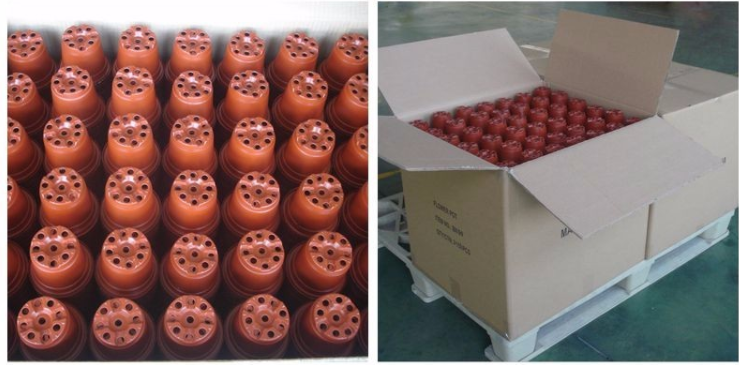Double colour 2 gallon nursery garden plastic flower pots