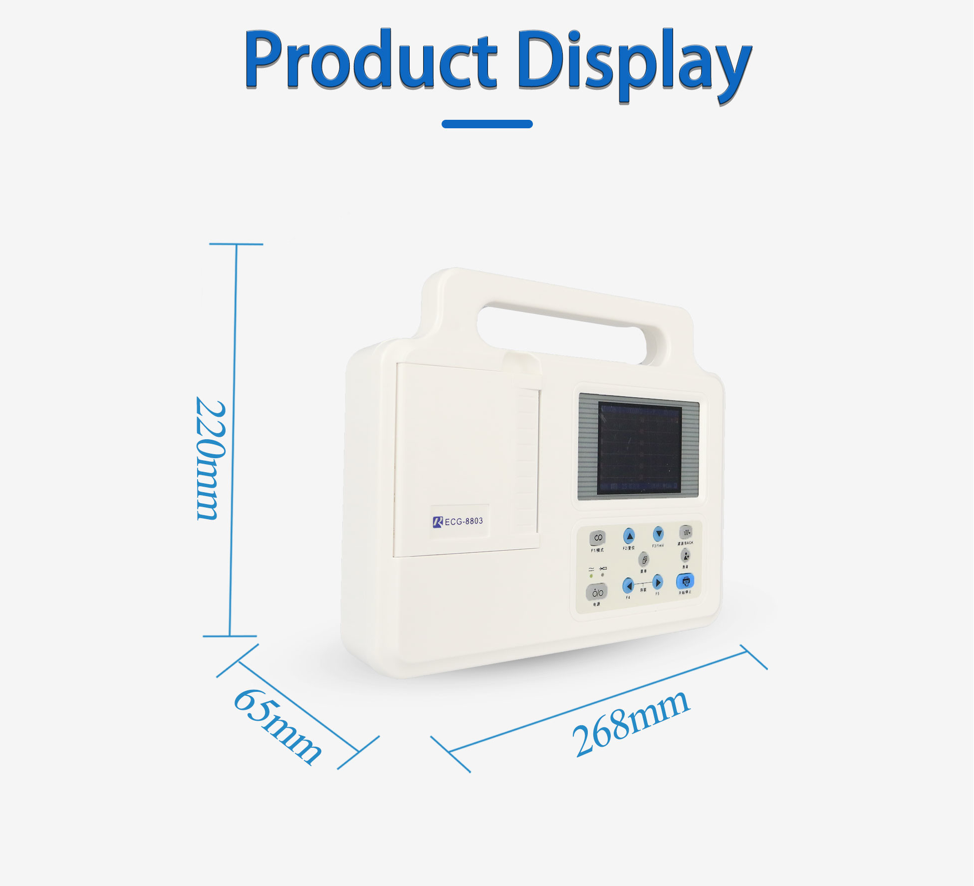 One Channel 12 Lead ECG Machine Three Channel Ekg Machine