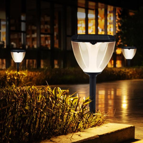 Waterproof IP65 aluminum material Solar Outdoor Garden Courtyard Stigma Light